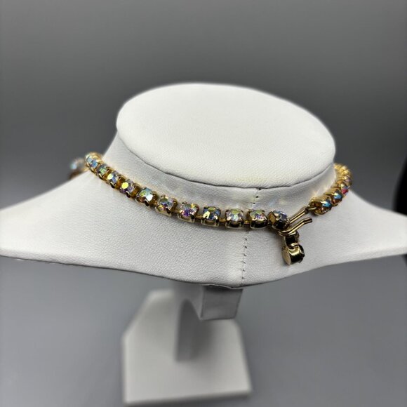 Verified D&E Juliana Topaz, Crystal and Aurora Borealis Necklace and Earrings - Picture 4 of 12